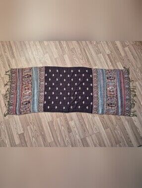 Multicolor Fringed Scarf